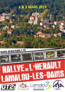 Programme rallye de l'Hérault 2017