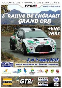 Programme rallye de l'Hérault 2018